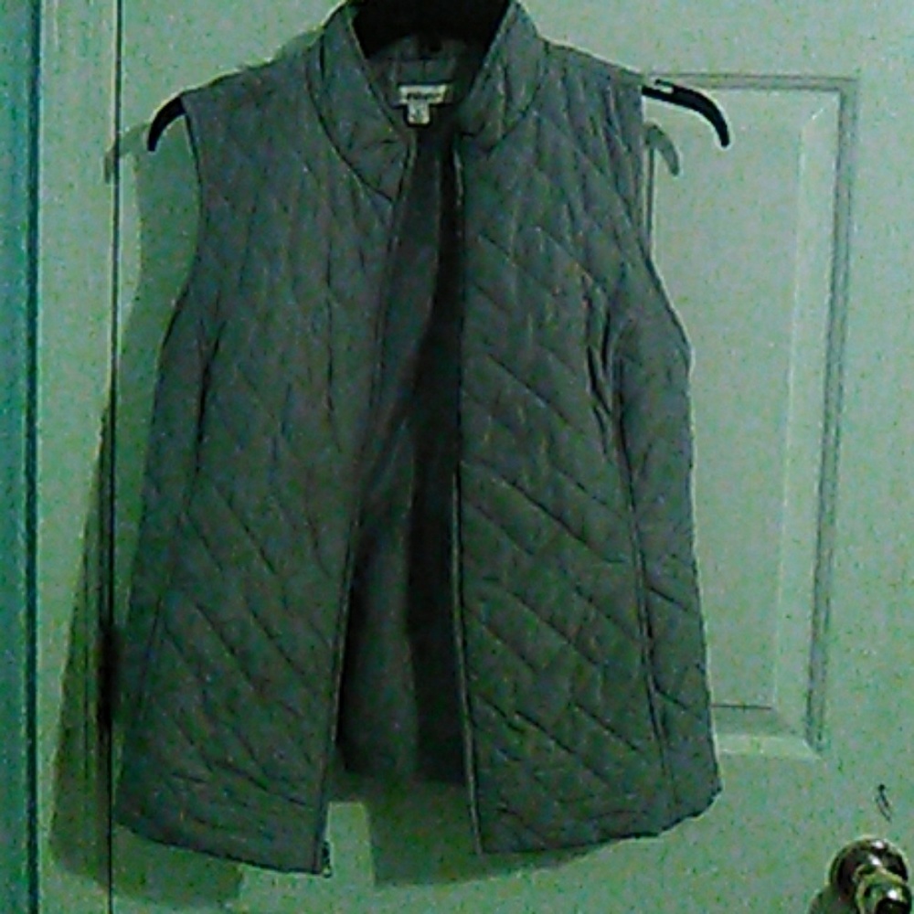 A gray vest